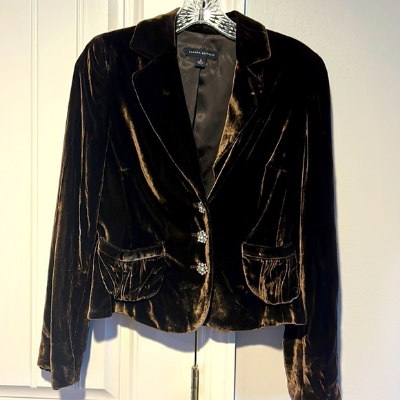 Crushed velvet blazer, banana republic, size 2 - Picture 1 of 6